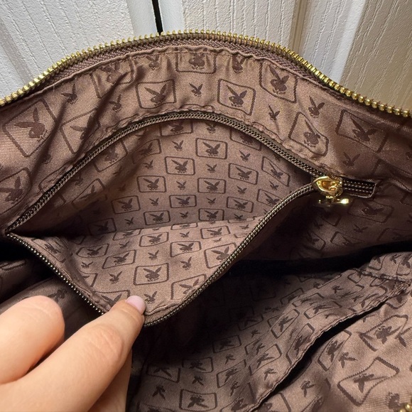 Playboy Bunny-Vintage 90s Shoulder Bag Y2K Logo Purse Handbag Retro Streetwear - Picture 10 of 11